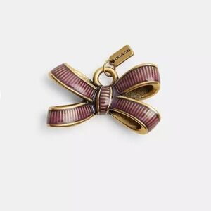 Coach mini bow charm